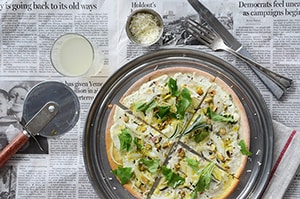 Pistachio + Rosemary White Pizza 