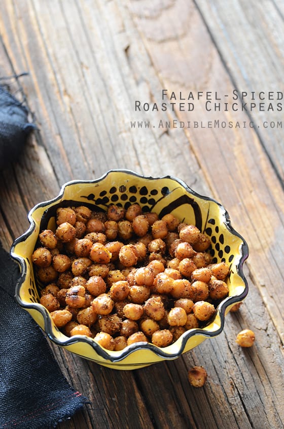 Falafel-Spiced Roasted Chickpeas