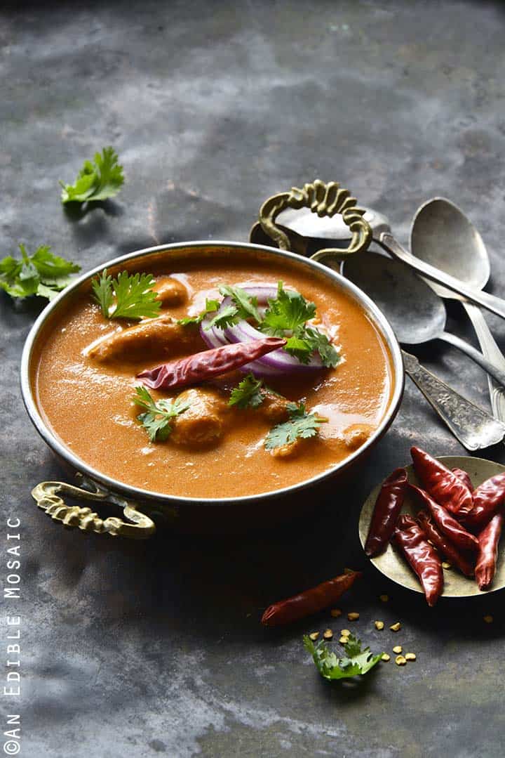 Front View of Indian Butter Chicken Recipe (Murgh Makhani)