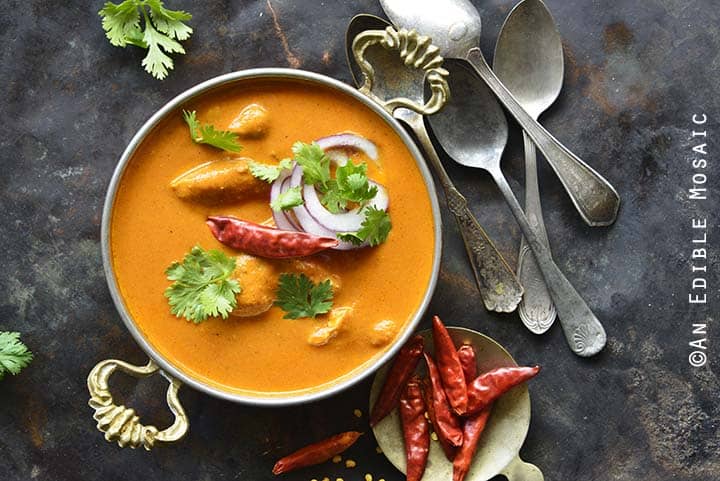 Close Up of Indian Butter Chicken Recipe (Murgh Makhani)