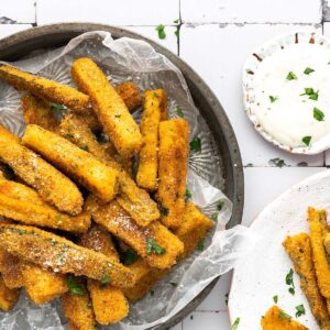 baked zucchini fries featured image
