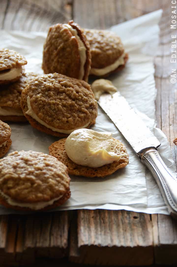 Oatmeal Cream Pies with Rum-Raisin Brown Sugar Buttercream Frosting 2