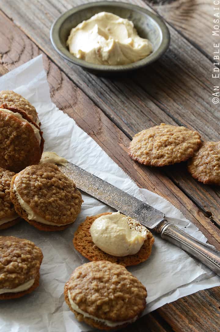Oatmeal Cream Pies with Rum-Raisin Brown Sugar Buttercream Frosting 3