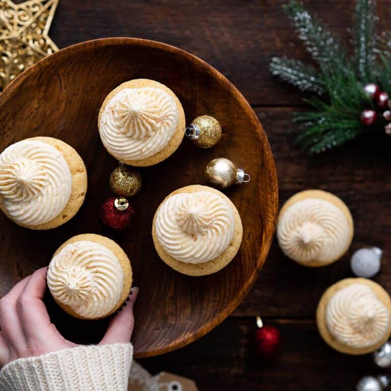 eggnog cupcakes featured image