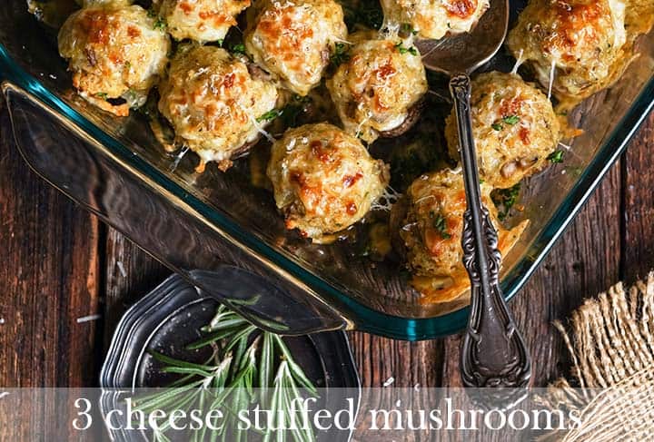 stuffed mushrooms with description