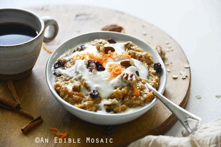 Stovetop Carrot Cake Oatmeal Recipe