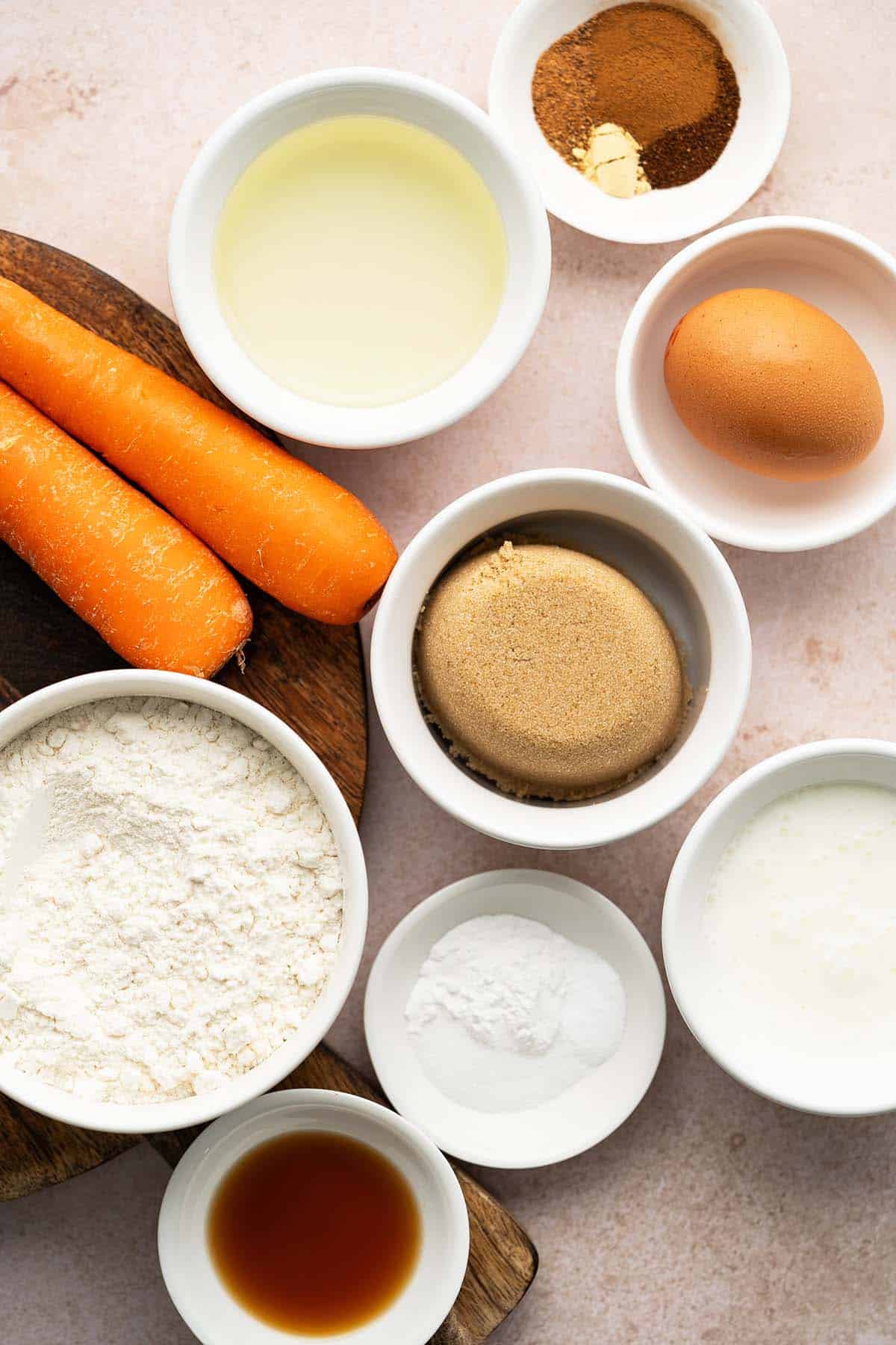 carrot muffins ingredients