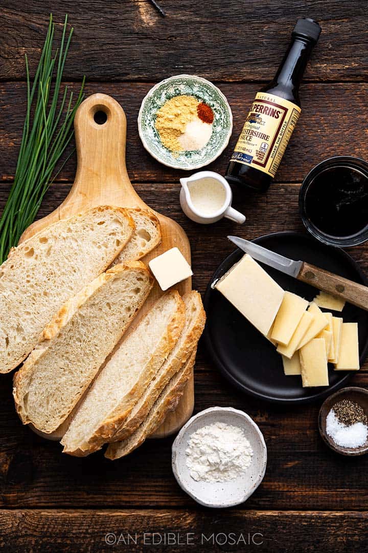 ingredients for welsh rarebit