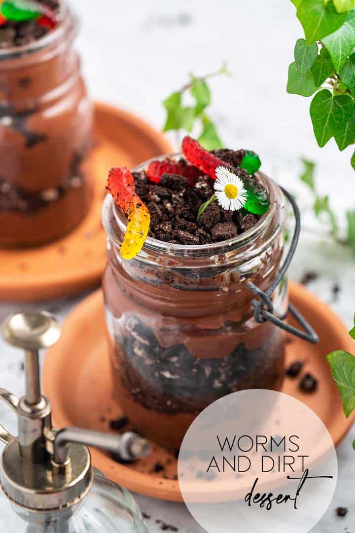 worms and dirt dessert graphic