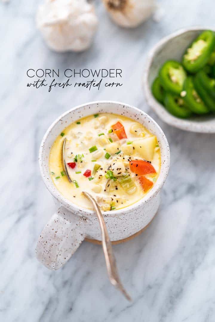 corn chowder recipe graphic