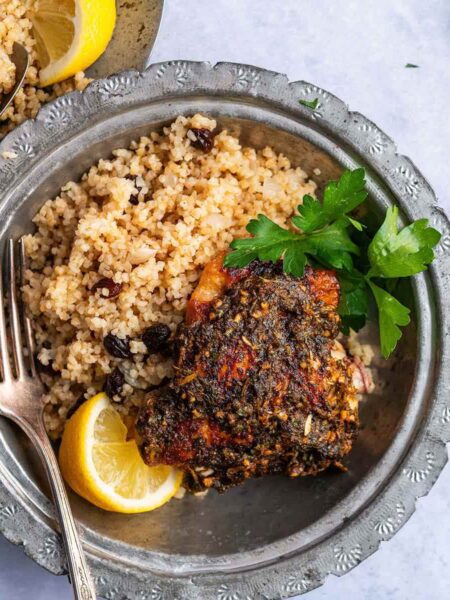 chermoula chicken recipe featured image