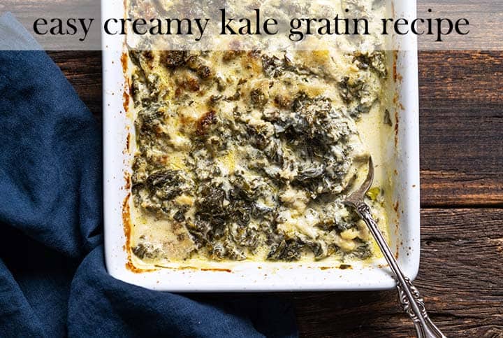 easy creamy kale gratin recipe with description