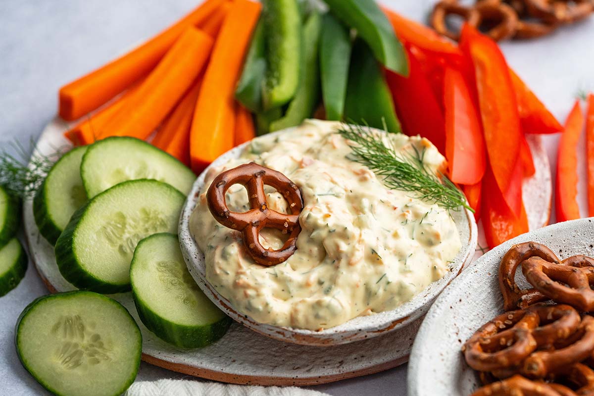 homemade garden vegetable cream cheese recipe