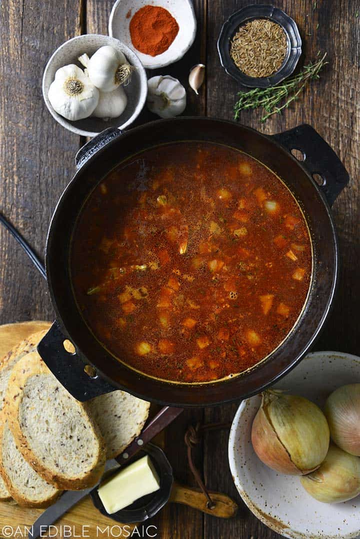 making german goulash soup