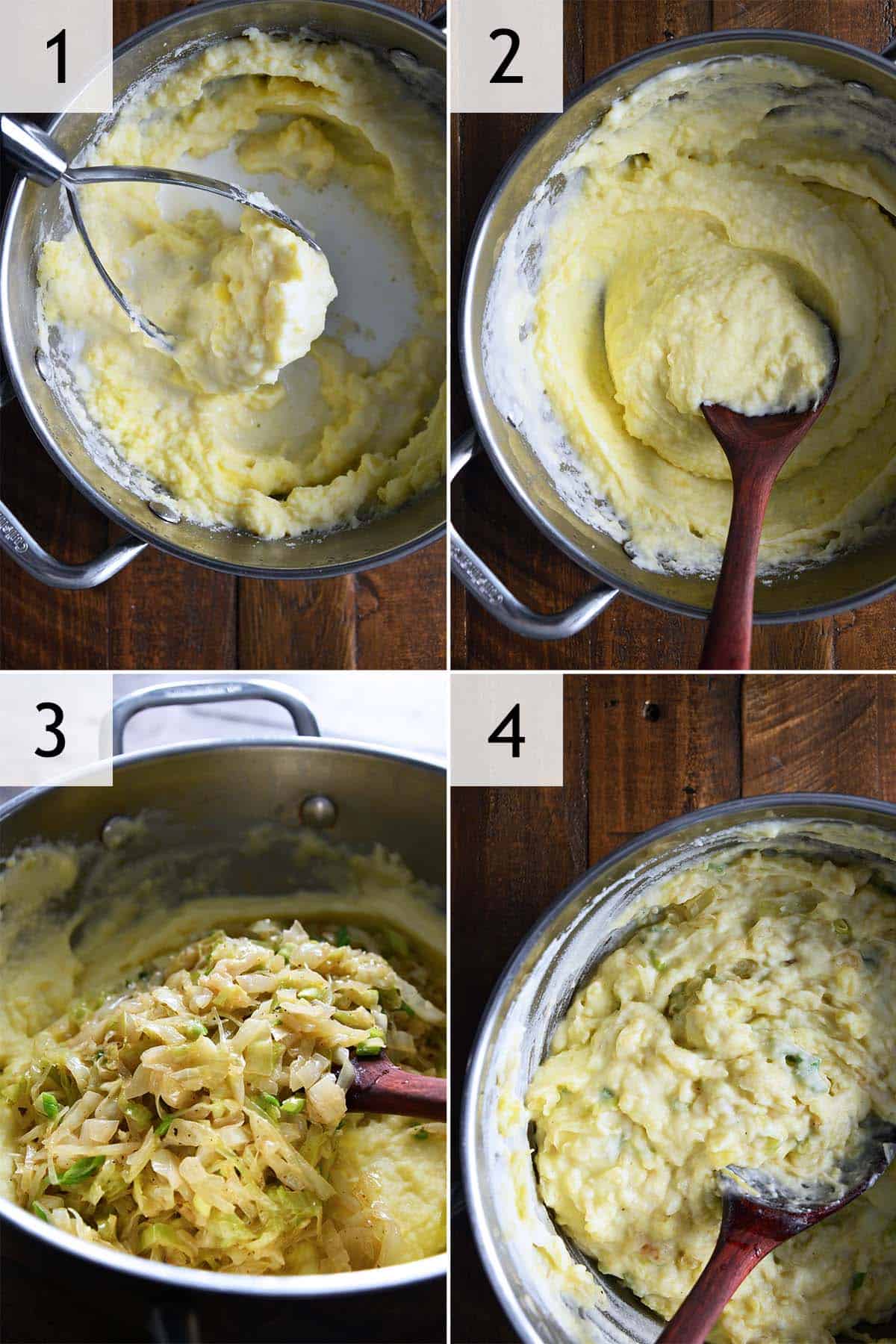 how to make irish mashed potatoes with cabbage