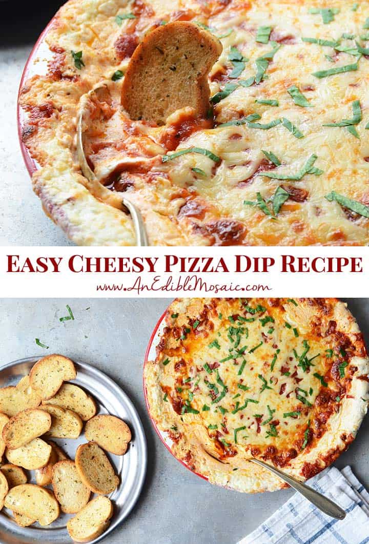 Easy Cheesy Pizza Dip Recipe Pin