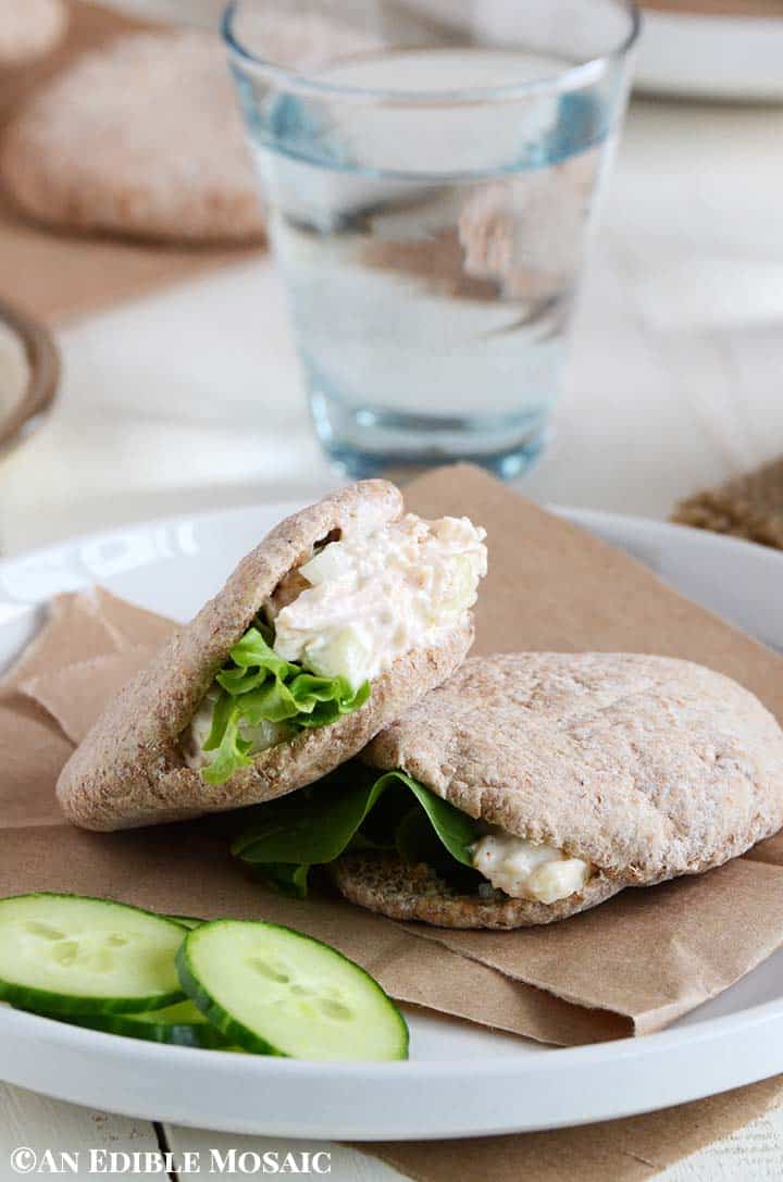 Canned Chicken Salad Recipe in Mini Pita Breads