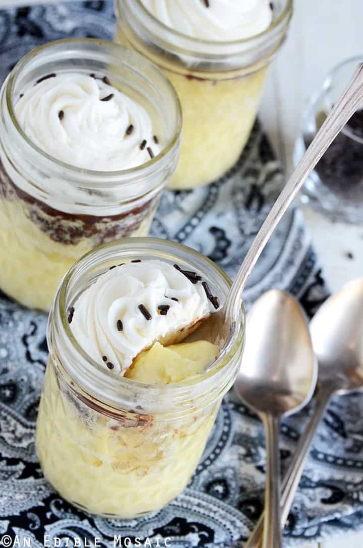 Individual Boston Cream Pies in a Jar 3