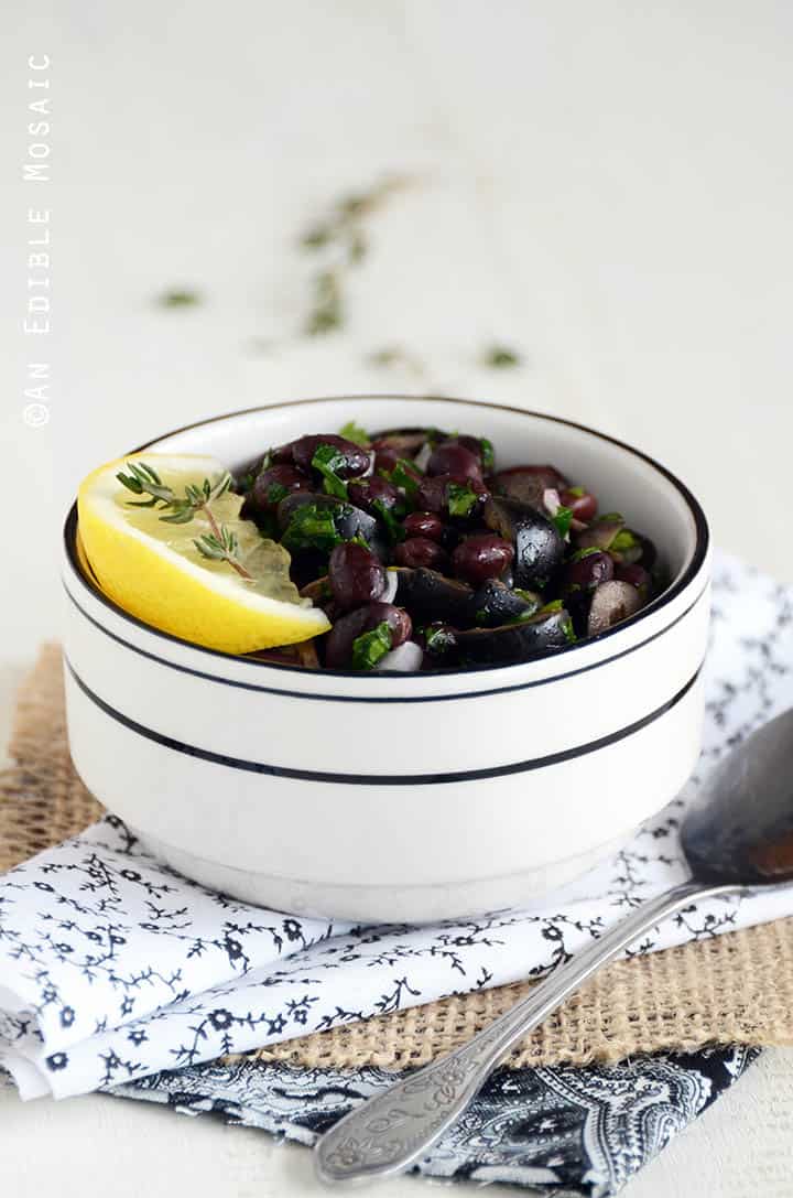 Lemony Olive and Black Bean Relish