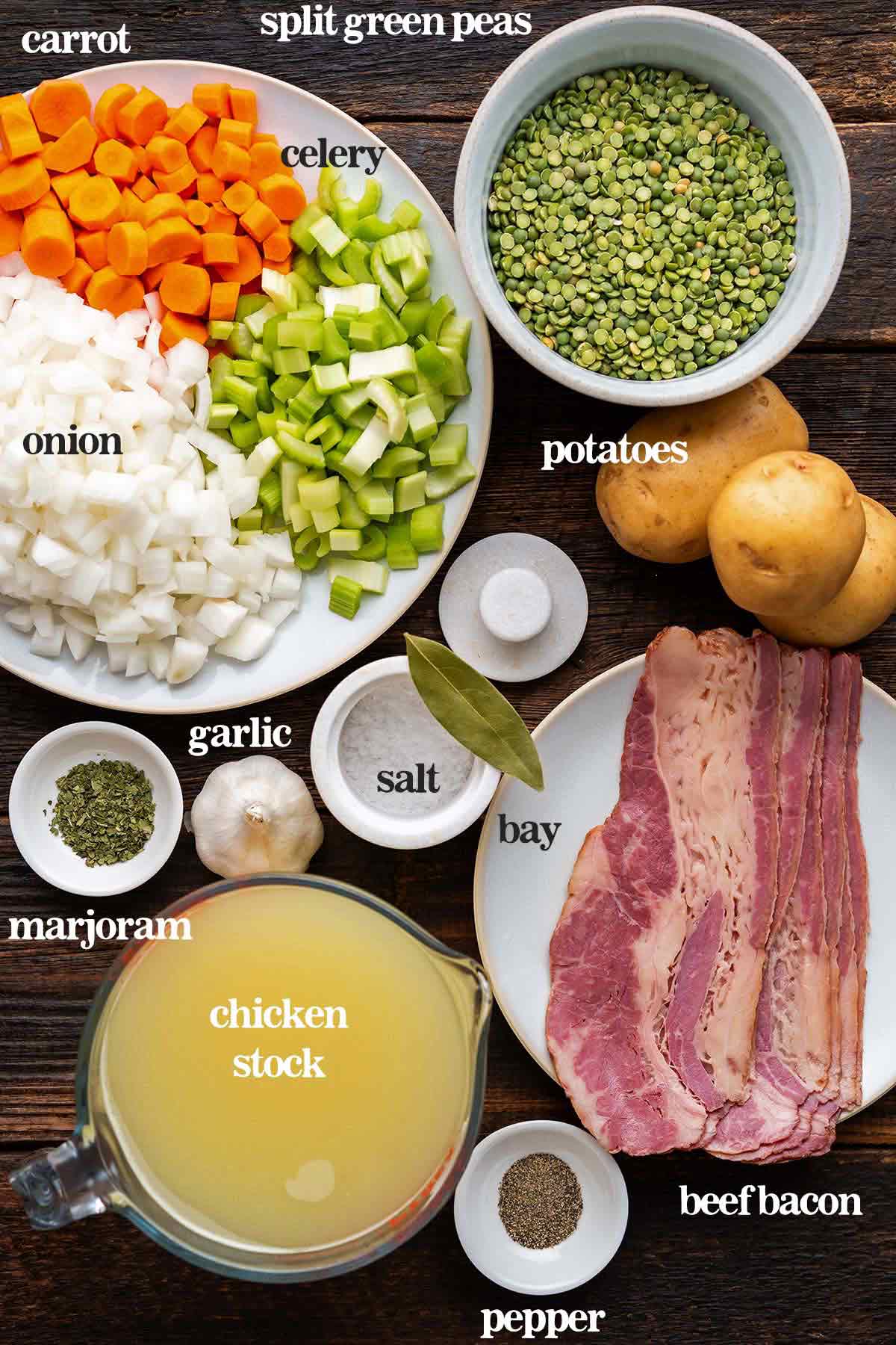 split pea soup recipe ingredients