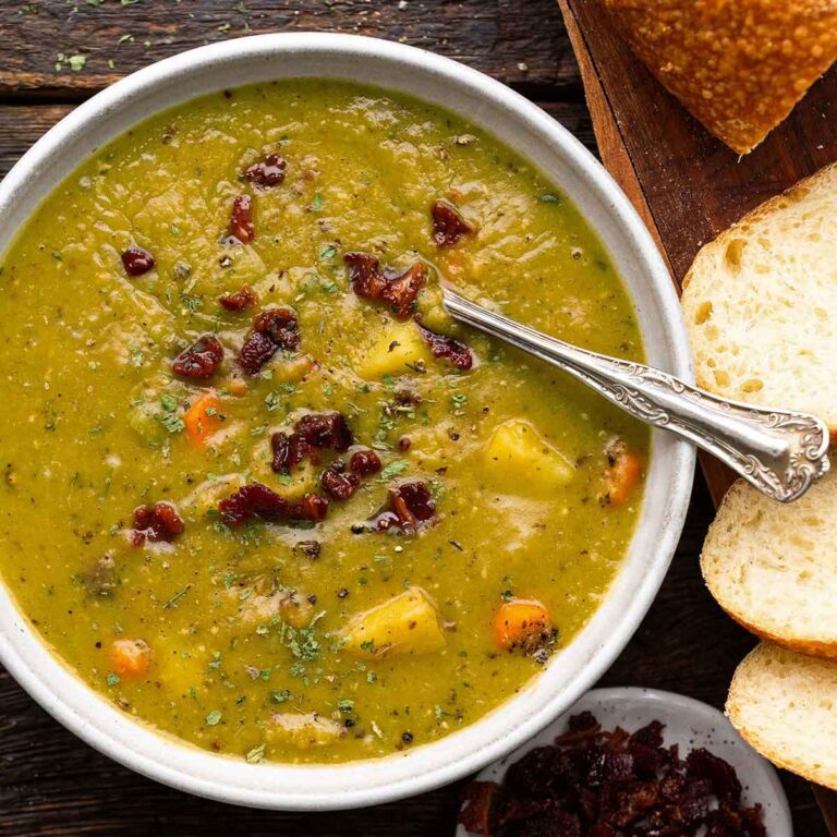 split pea soup recipe without ham featured image