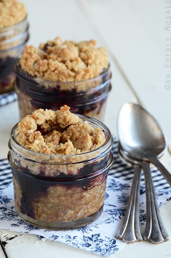 Grape Jam Bars in a Jar