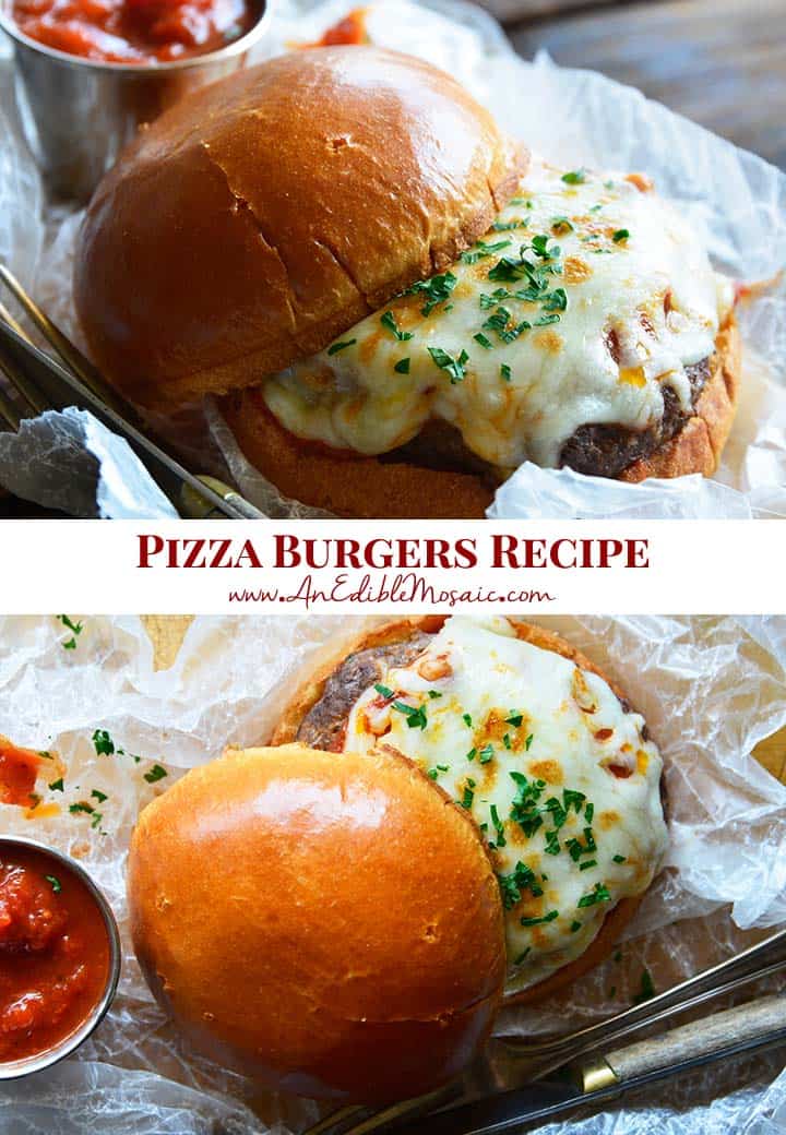 Pizza Burgers Recipe Pin