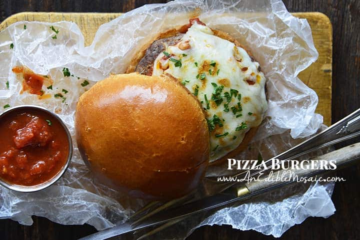 Pizza Burgers with Description