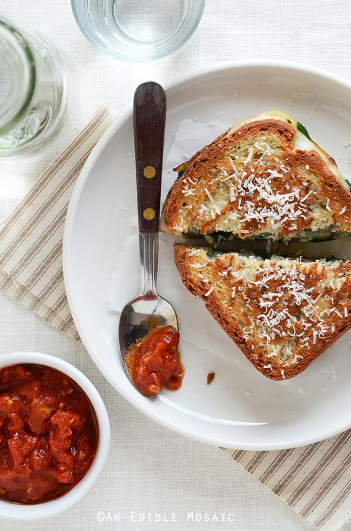 Spinach-Mozzarella Grilled Cheese 2