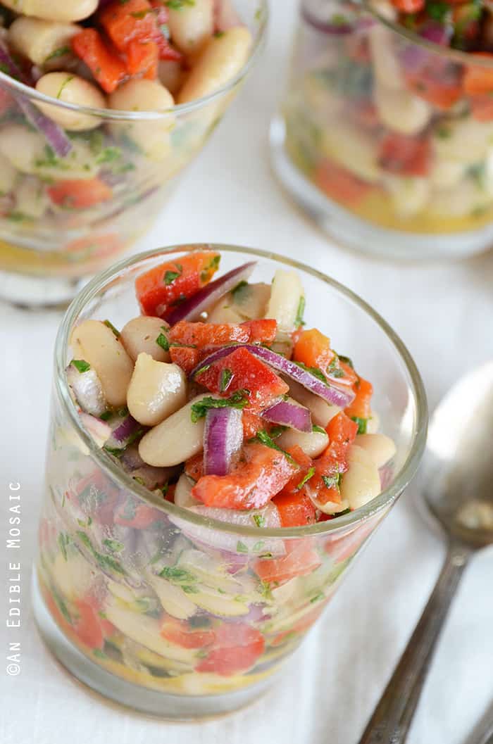 White Bean-Roasted Red Pepper Salad 2