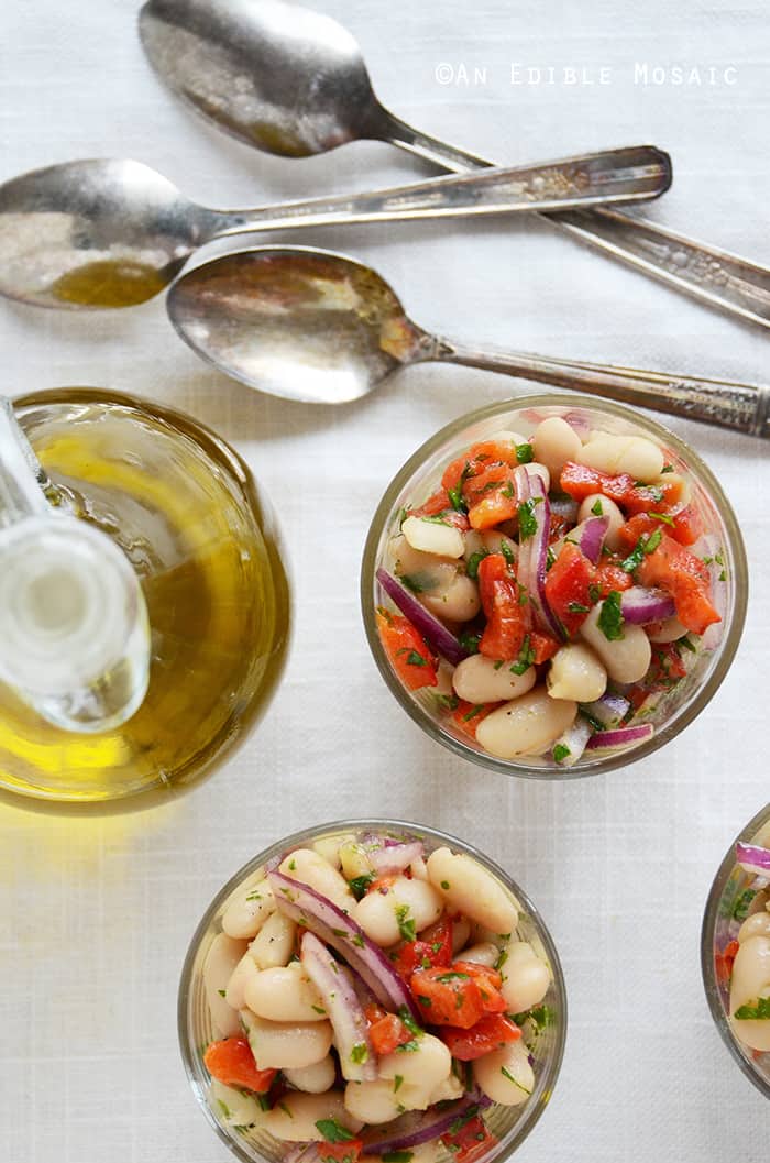 White Bean-Roasted Red Pepper Salad