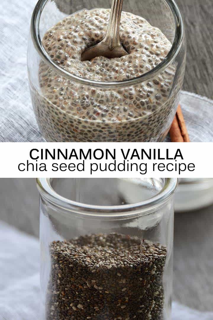 Cinnamon Vanilla Chia Seed Pudding Recipe Pin