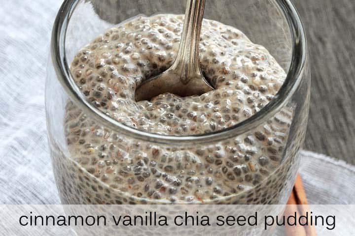 Cinnamon Vanilla Chia Seed Pudding with Description