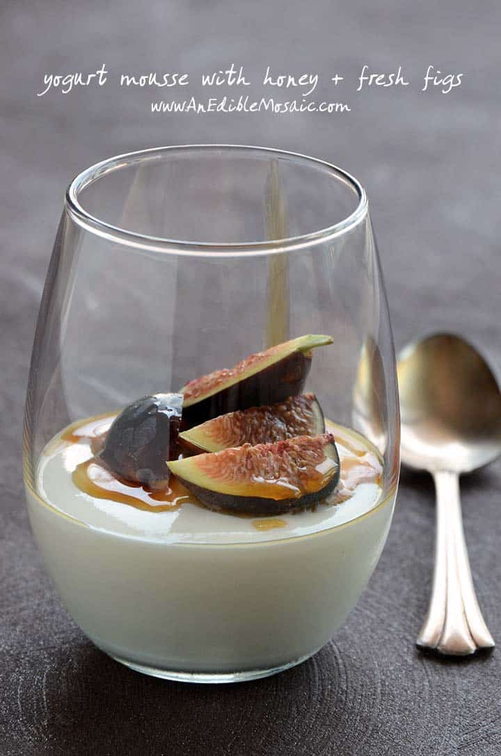 Yogurt Mousse with Honey and Fresh Figs Recipe with Description