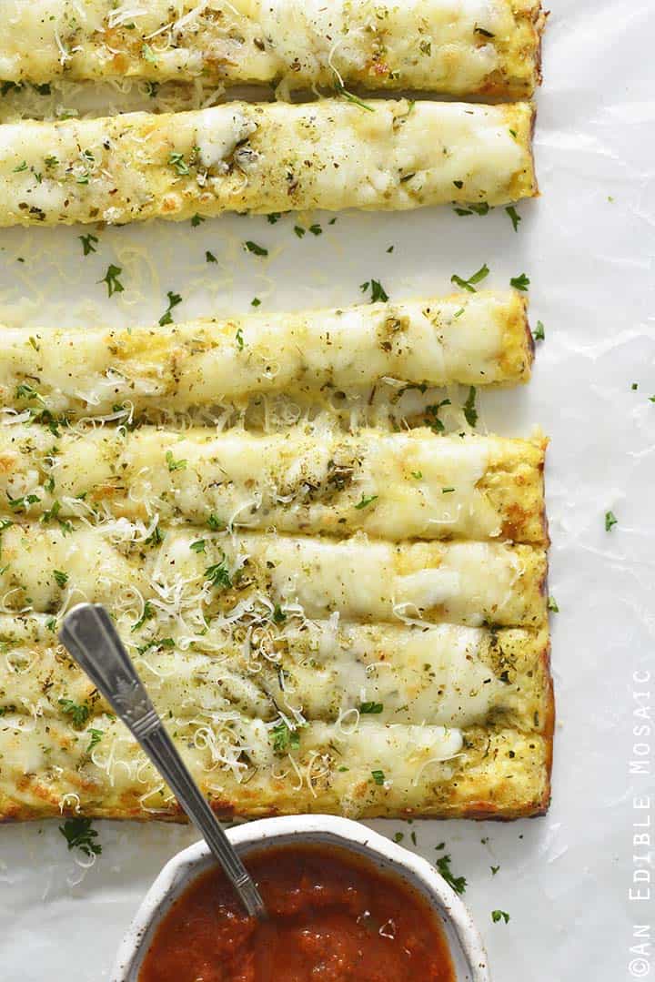 Keto Cauliflower Breadsticks