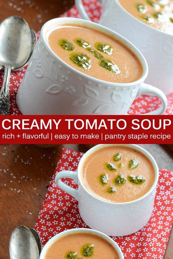 Creamy Tomato Soup Recipe Pin