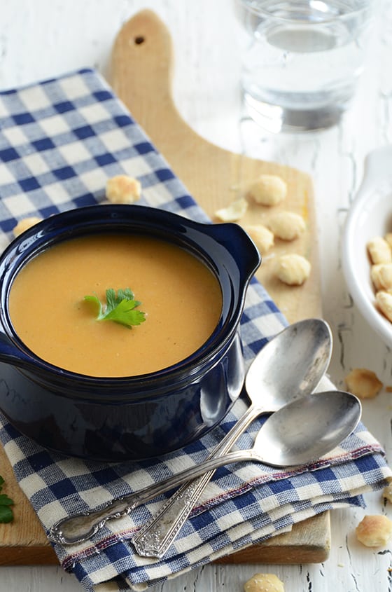 Roasted Red Pepper Smoked Gouda Soup Recipe