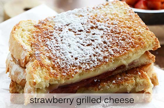 Strawberry Grill Cheese with Description