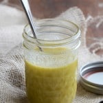 Easy Homemade Caesar Dressing Recipe in Glass Jar