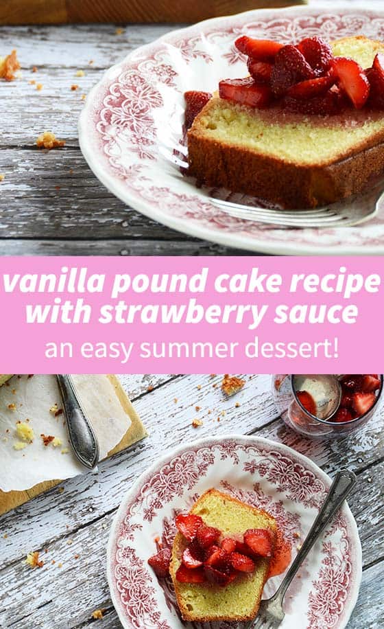 Vanilla Pound Cake Recipe Pin