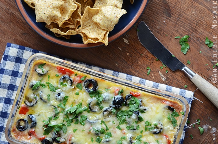 Cheesy Warm Bean Dip 3