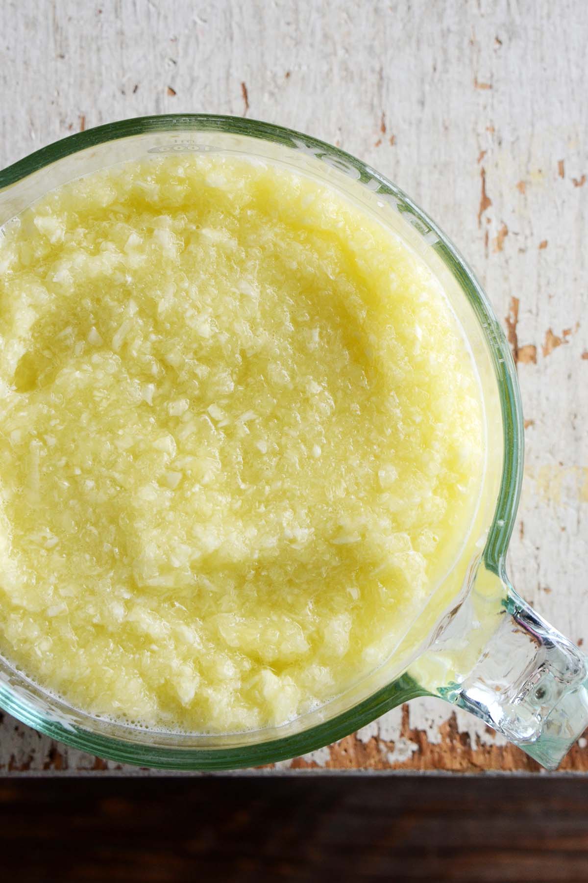 pureed zucchini for making mock applesauce