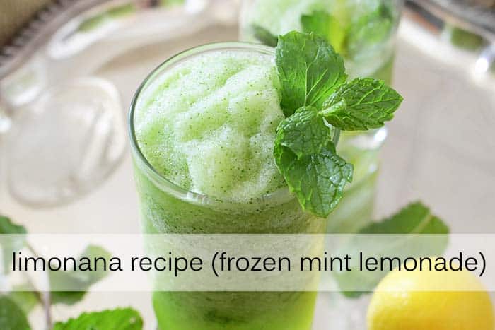 Frozen Mint Lemonade with Description