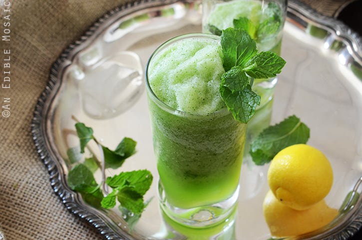 Limonana (Middle Eastern Frozen Mint Lemonade) 3