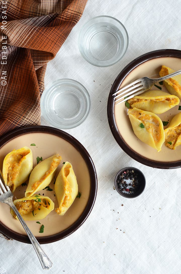 Savory Pumpkin and Cheese Stuffed Shells 2