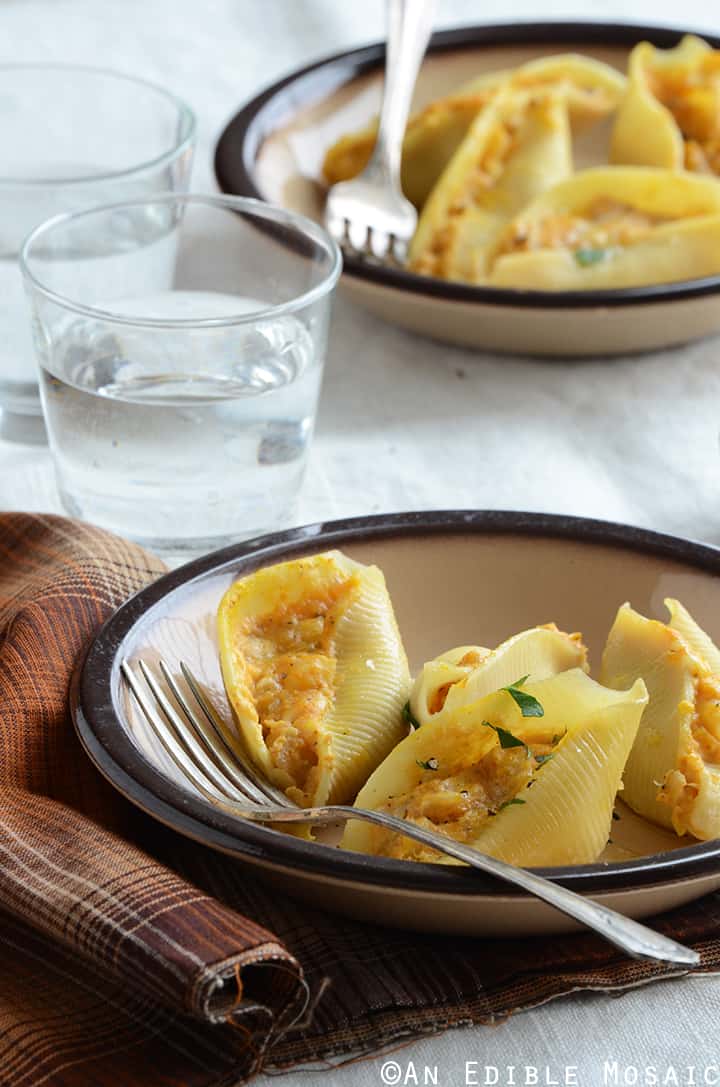 Savory Pumpkin and Cheese Stuffed Shells 3