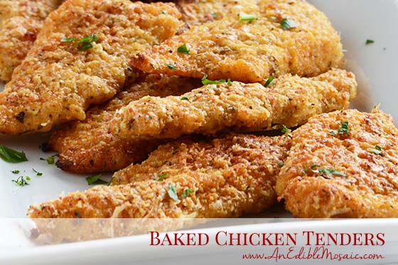 Baked Chicken Tenders with Description