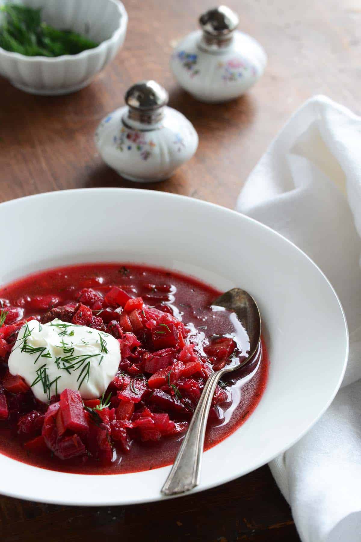 russian borscht with beef