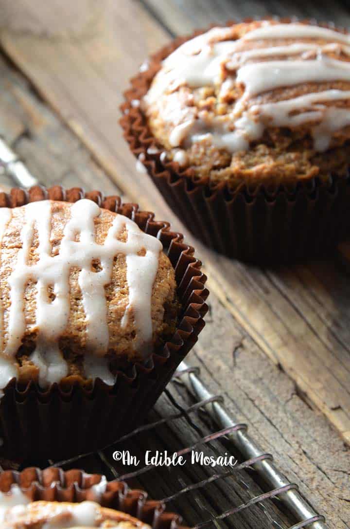 Close Up Front View of Ginger Spice Muffins