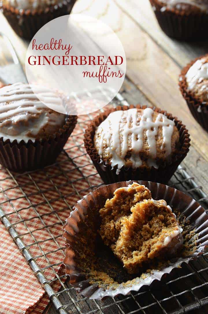 healthy gingerbread muffins graphic